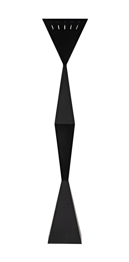 Noir Brixton Floor Lamp, Black Steel FLOOR LAMPS