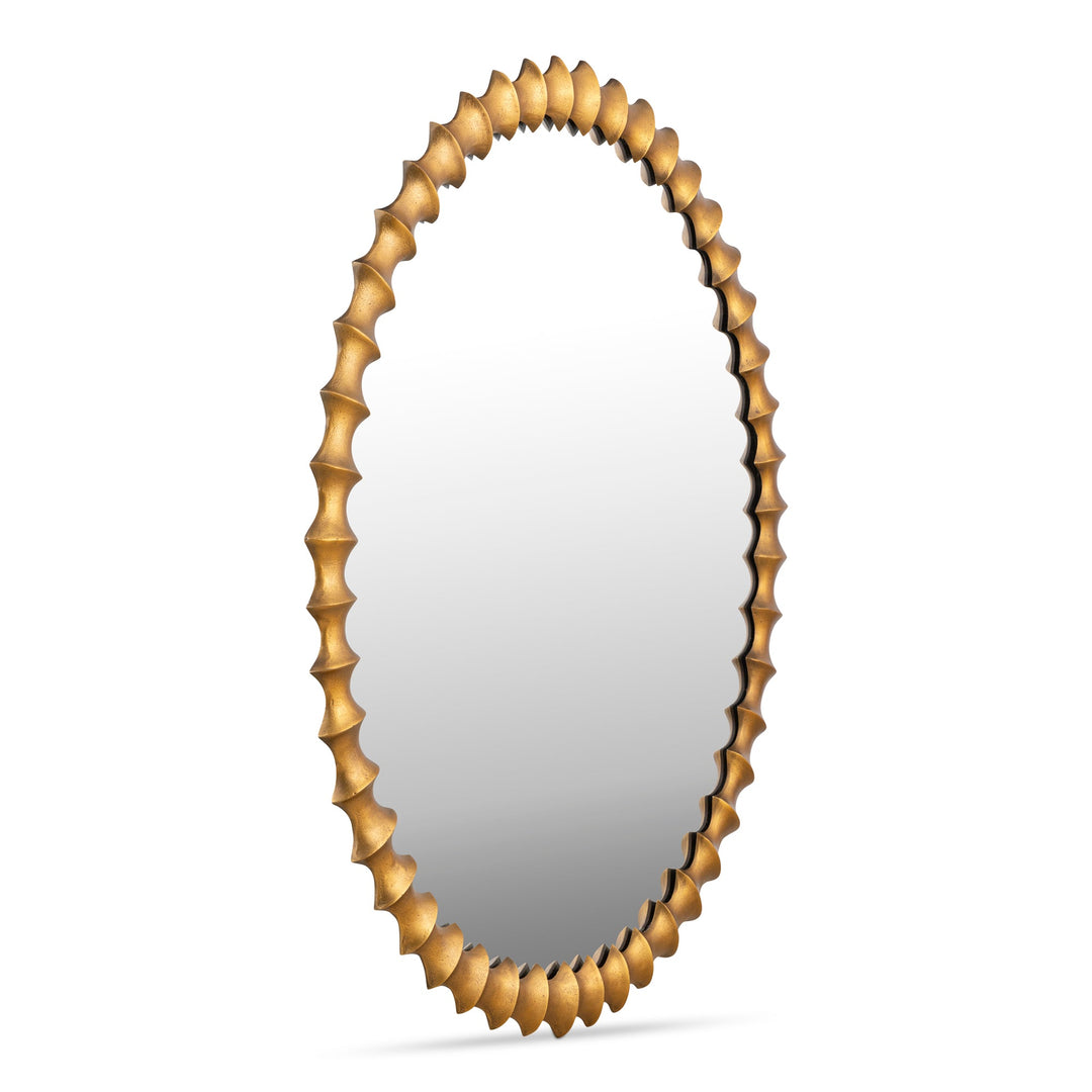 Whitby Mirror Aged Brass