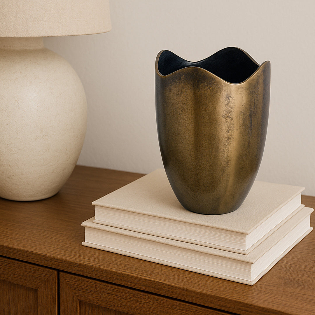 Athena Cast Aluminum Vase