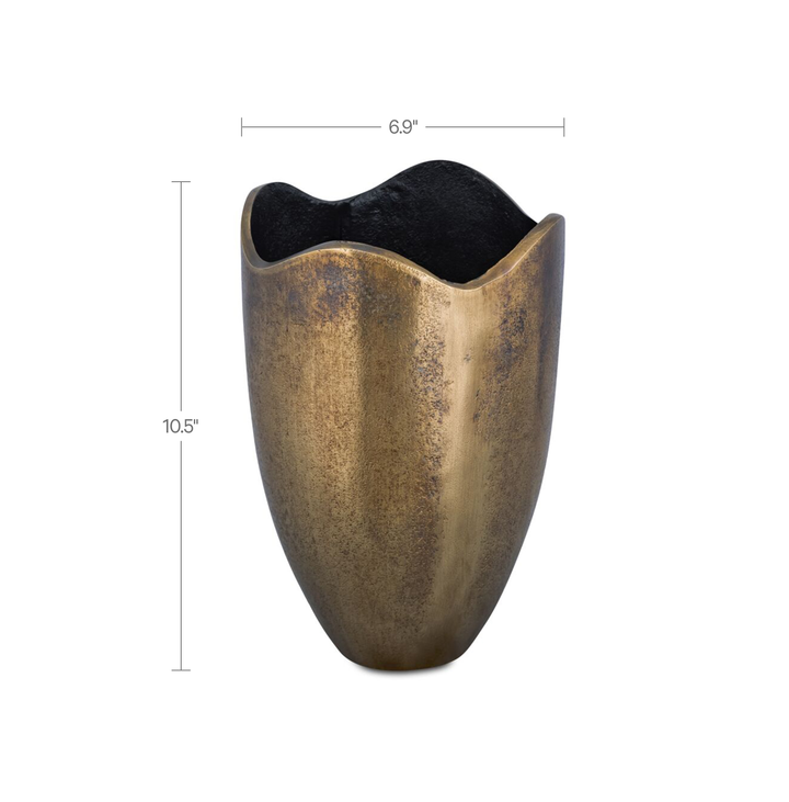 Athena Cast Aluminum Vase