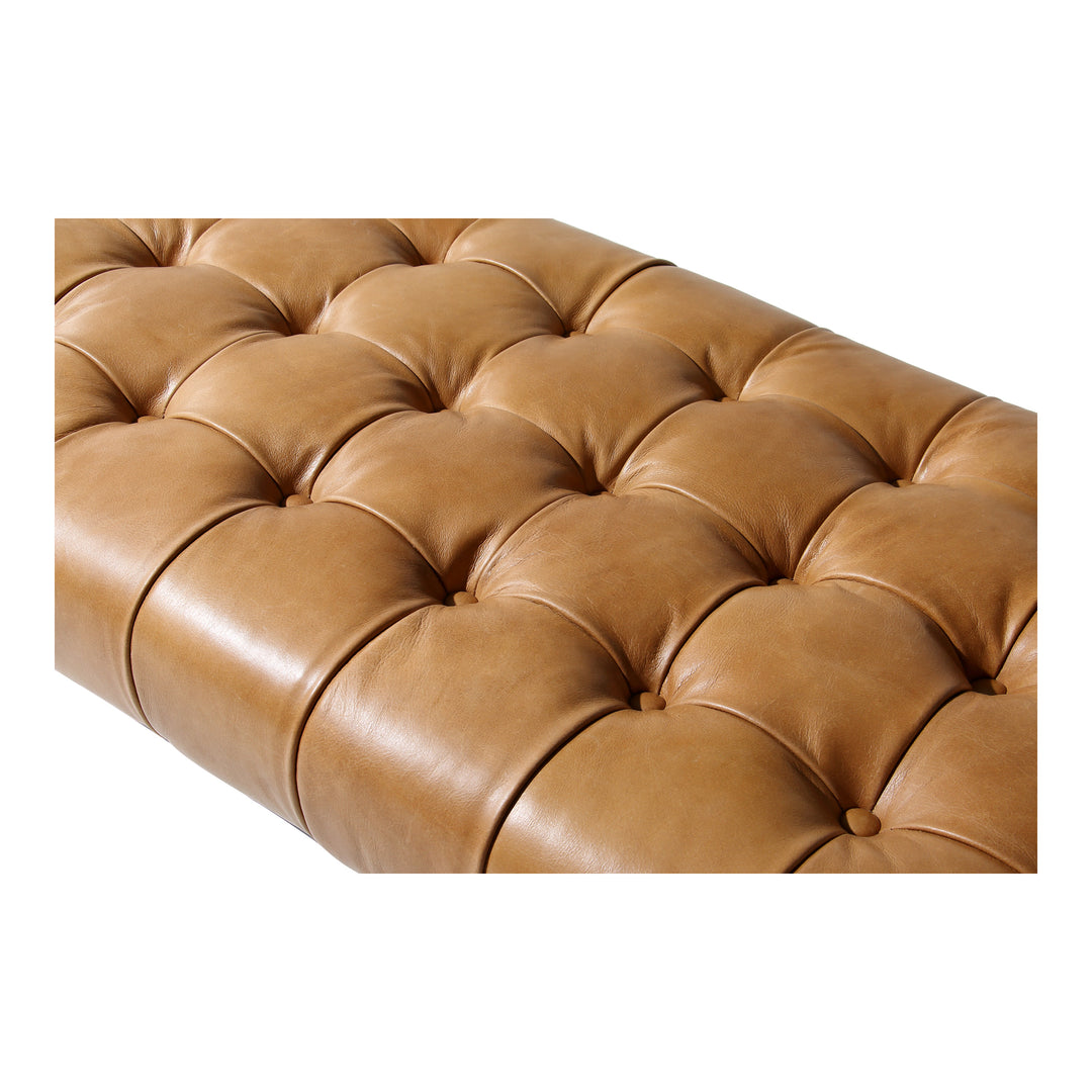 Moe's Home Collection - Wyatt Leather Bench Tan - QN-1002-40 | American Home Furniture