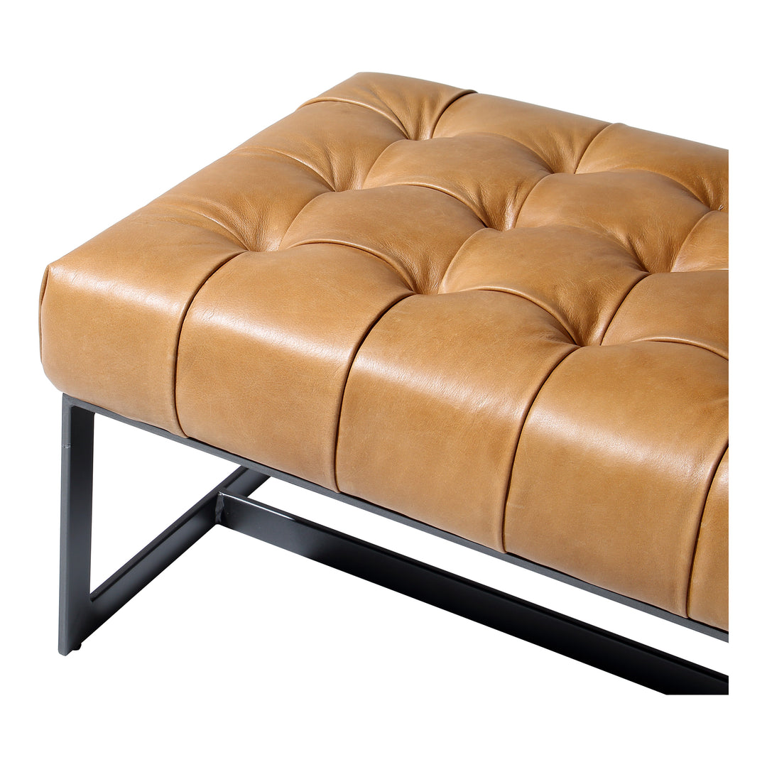 Moe's Home Collection - Wyatt Leather Bench Tan - QN-1002-40 | American Home Furniture