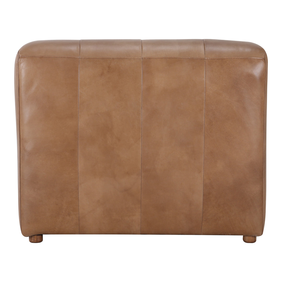 Moe's Home Collection - Ramsay Leather Slipper Chair Tan - QN-1009-40 | American Home Furniture
