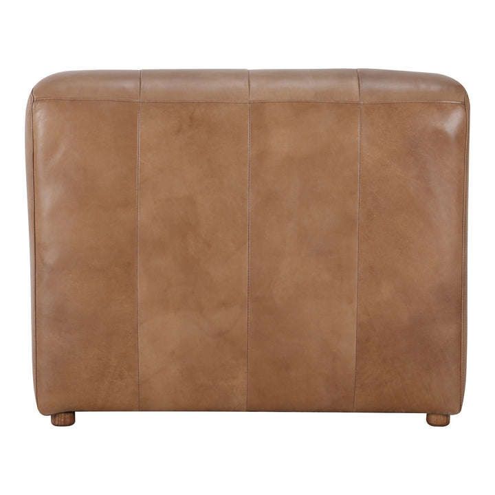 Moe's Home Collection - Ramsay Leather Slipper Chair Tan - QN-1009-40 | American Home Furniture