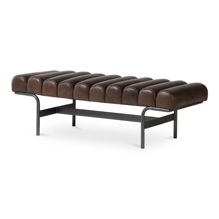 Moe's Home Collection - Harrison Bench Dark Brown - QN-1031-20 | American Home Furniture