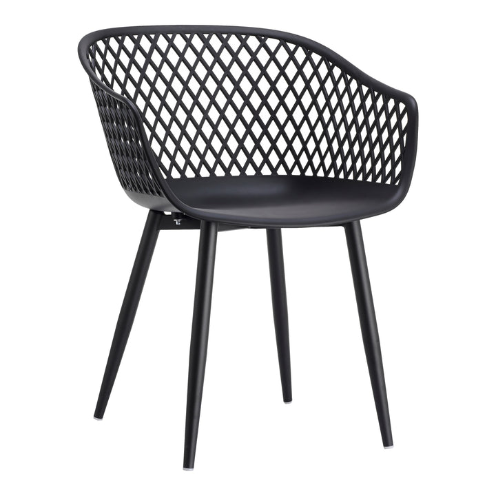 Moe's Home Collection - Piazza Outdoor Chair Black - Set Of Two - QX-1001-02 | American Home Furniture