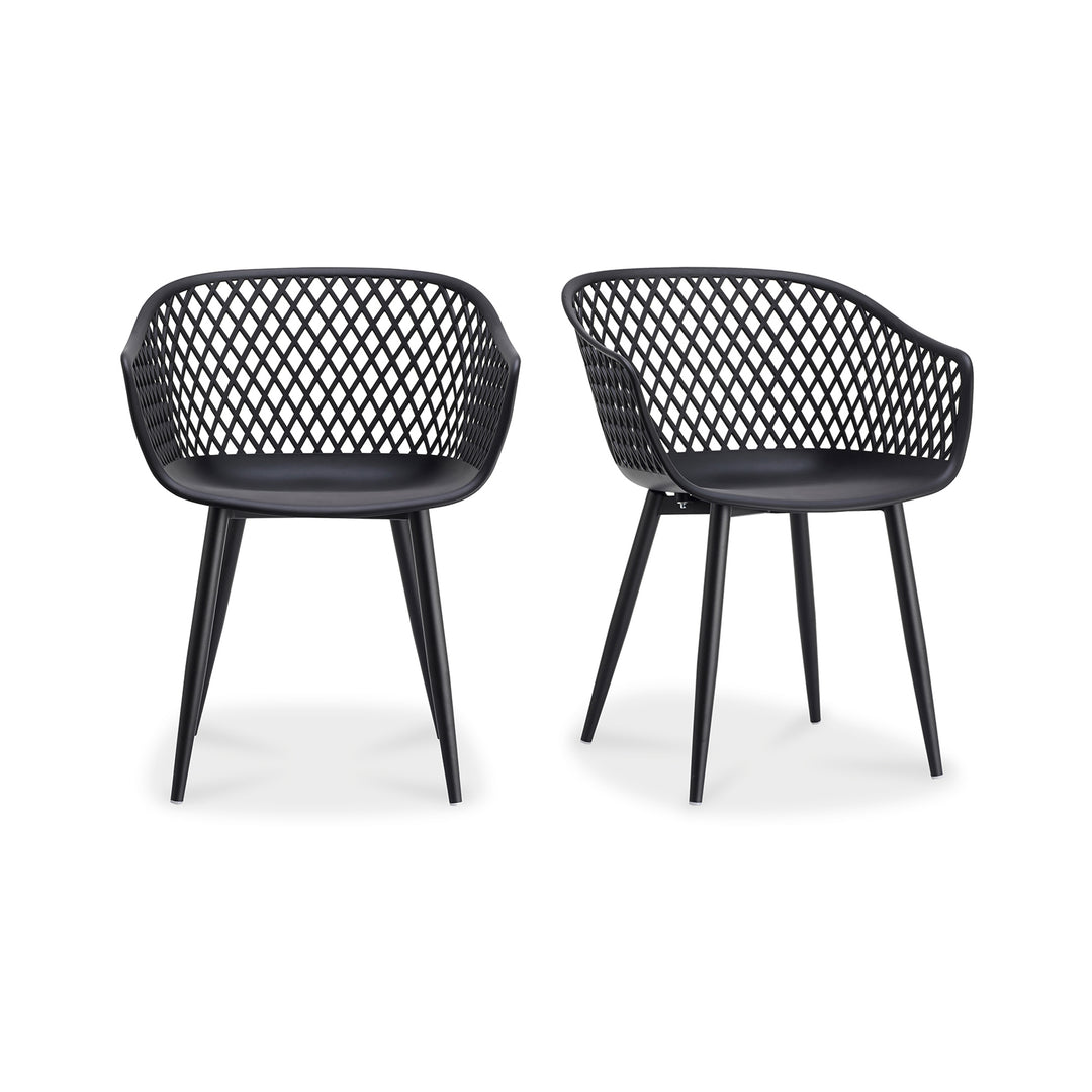Moe's Home Collection - Piazza Outdoor Chair Black - Set Of Two - QX-1001-02 | American Home Furniture