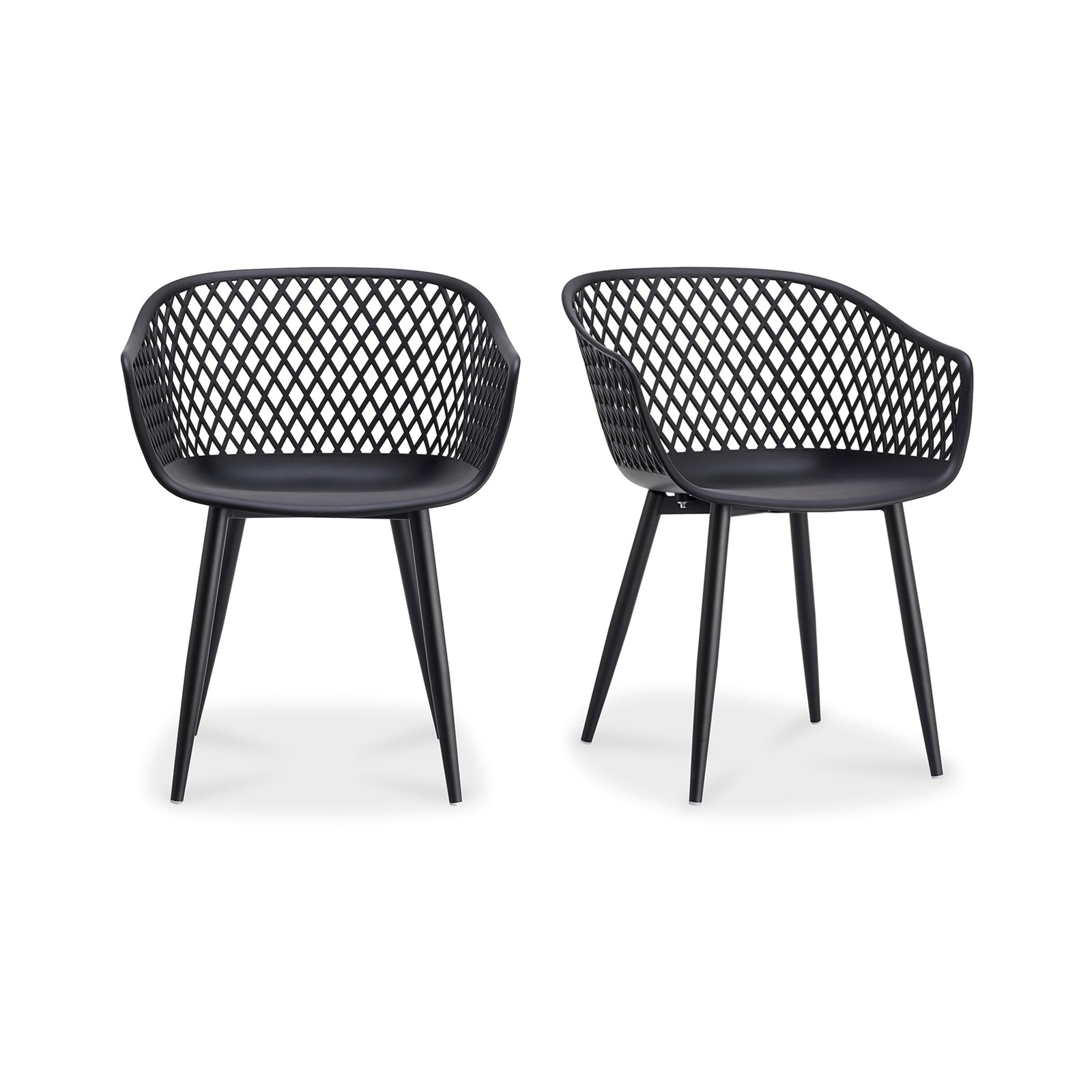 Moe's Home Collection - Piazza Outdoor Chair Black - Set Of Two - QX-1001-02 | American Home Furniture