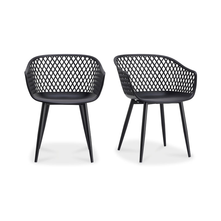 Moe's Home Collection - Piazza Outdoor Chair Black - Set Of Two - QX-1001-02 | American Home Furniture