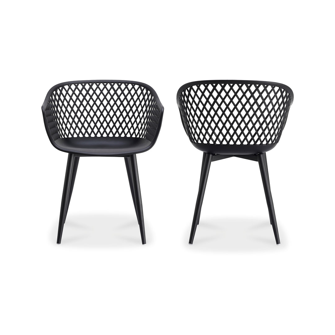 Moe's Home Collection - Piazza Outdoor Chair Black - Set Of Two - QX-1001-02 | American Home Furniture