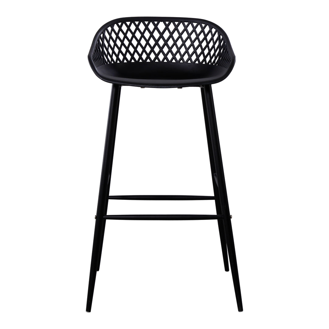 Moe's Home Collection - Piazza Outdoor Barstool Black - Set Of Two - QX-1004-02 | American Home Furniture