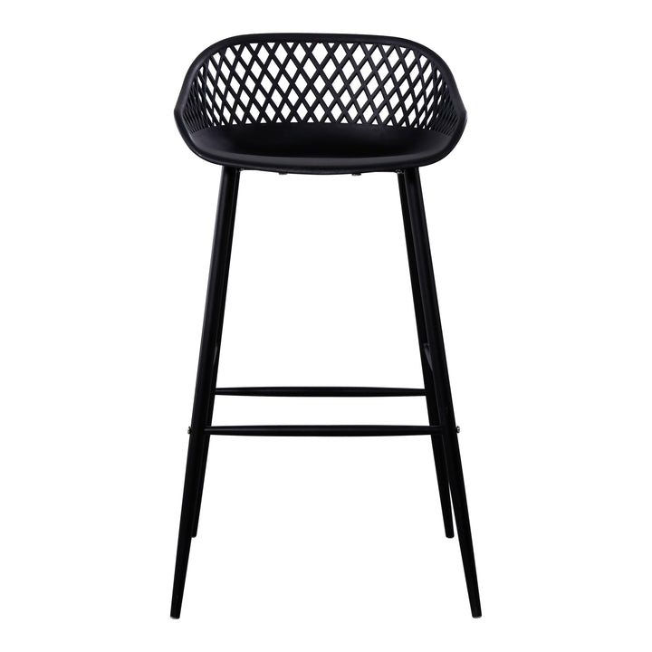 Moe's Home Collection - Piazza Outdoor Barstool Black - Set Of Two - QX-1004-02 | American Home Furniture