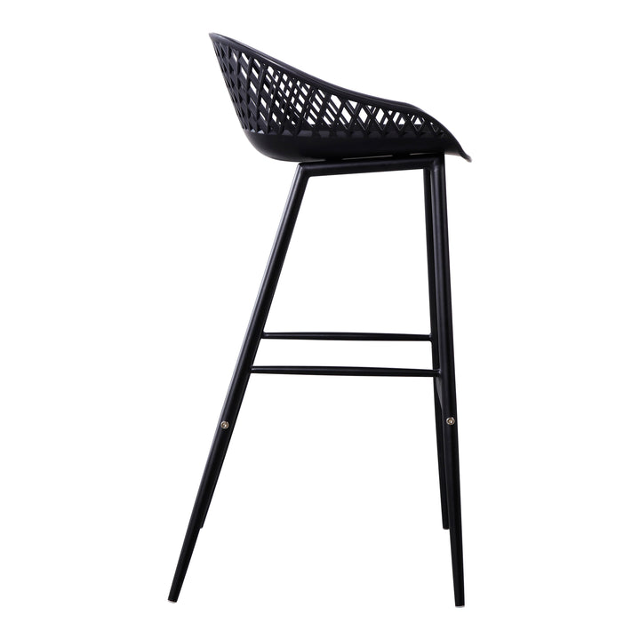 Moe's Home Collection - Piazza Outdoor Barstool Black - Set Of Two - QX-1004-02 | American Home Furniture