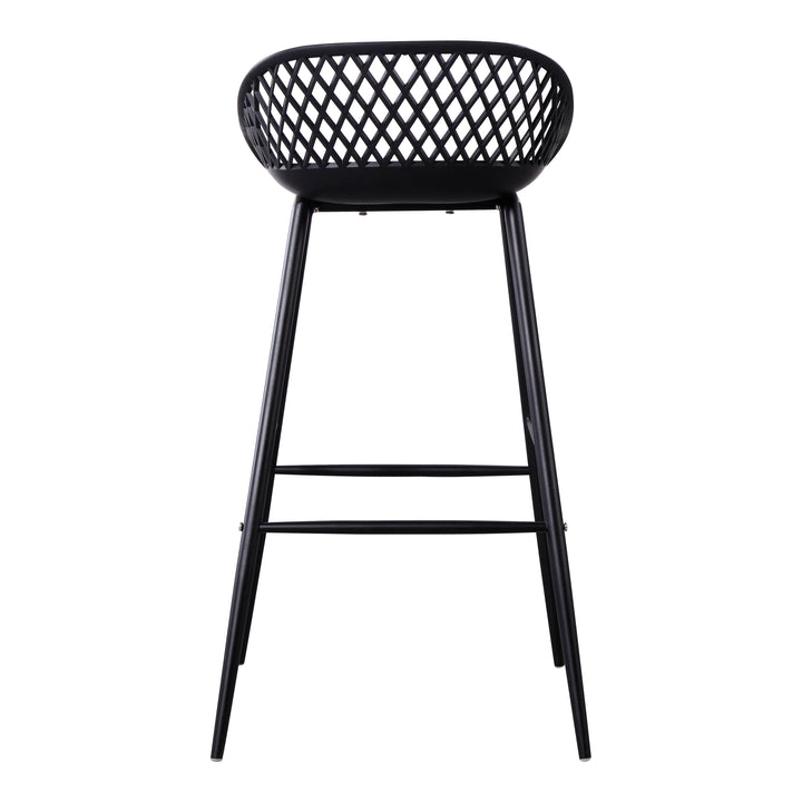 Moe's Home Collection - Piazza Outdoor Barstool Black - Set Of Two - QX-1004-02 | American Home Furniture