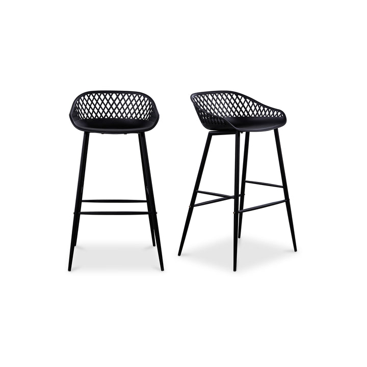 Moe's Home Collection - Piazza Outdoor Barstool Black - Set Of Two - QX-1004-02 | American Home Furniture