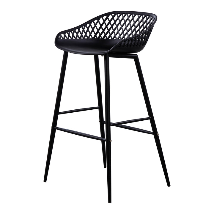 Moe's Home Collection - Piazza Outdoor Barstool Black - Set Of Two - QX-1004-02 | American Home Furniture