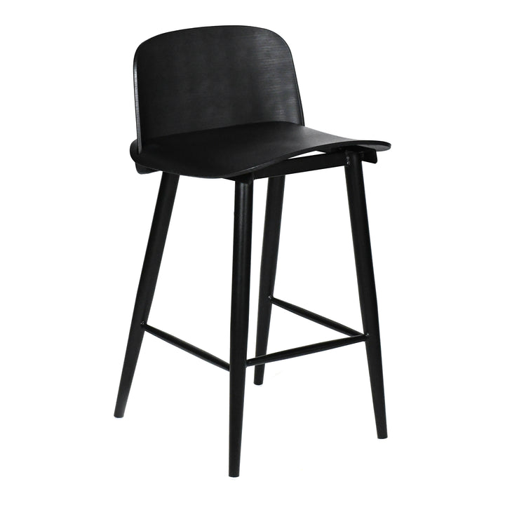 Moe's Home Collection - Looey Counter Stool Black - Set Of Two - QX-1008-02 | American Home Furniture