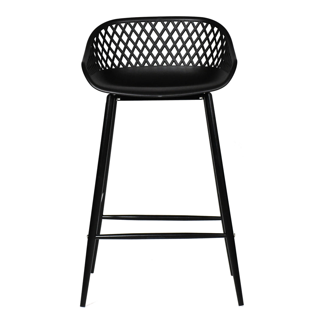Moe's Home Collection - Piazza Outdoor Counter Stool Black - Set Of Two - QX-1009-02 | American Home Furniture