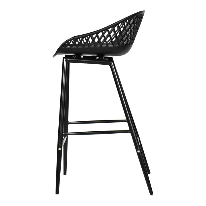 Moe's Home Collection - Piazza Outdoor Counter Stool Black - Set Of Two - QX-1009-02 | American Home Furniture