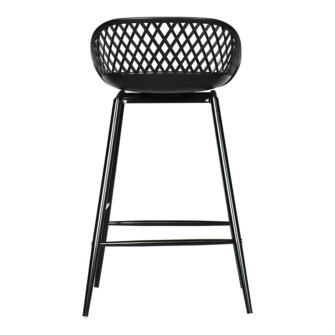 Moe's Home Collection - Piazza Outdoor Counter Stool Black - Set Of Two - QX-1009-02 | American Home Furniture