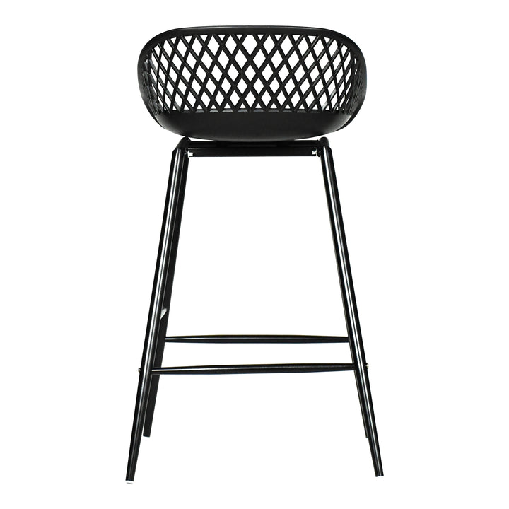 Moe's Home Collection - Piazza Outdoor Counter Stool Black - Set Of Two - QX-1009-02 | American Home Furniture