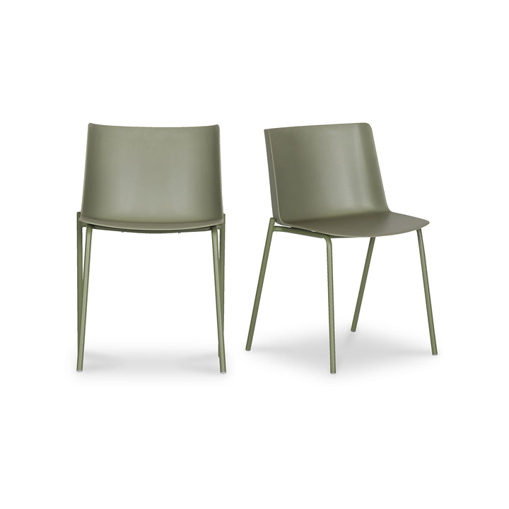 Moe's Home Collection - Silla Outdoor Dining Chair Sage Green - Set Of Two - QX-1010-16 | American Home Furniture