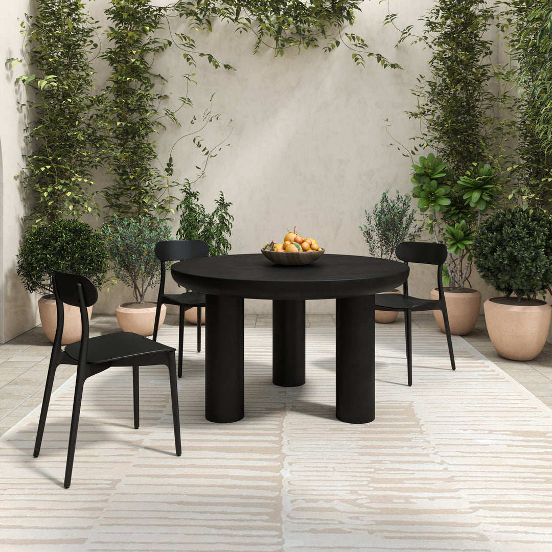 Moe's Home Collection - Kent Outdoor Dining Chair Black - Set of 2 - QX-1017-02 | American Home Furniture