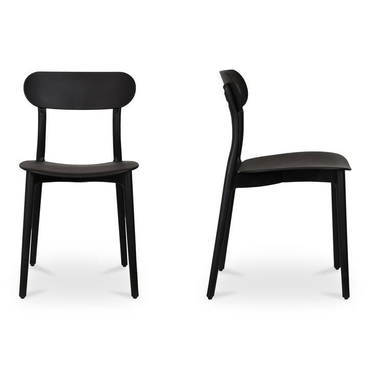 Moe's Home Collection - Kent Outdoor Dining Chair Black - Set of 2 - QX-1017-02 | American Home Furniture