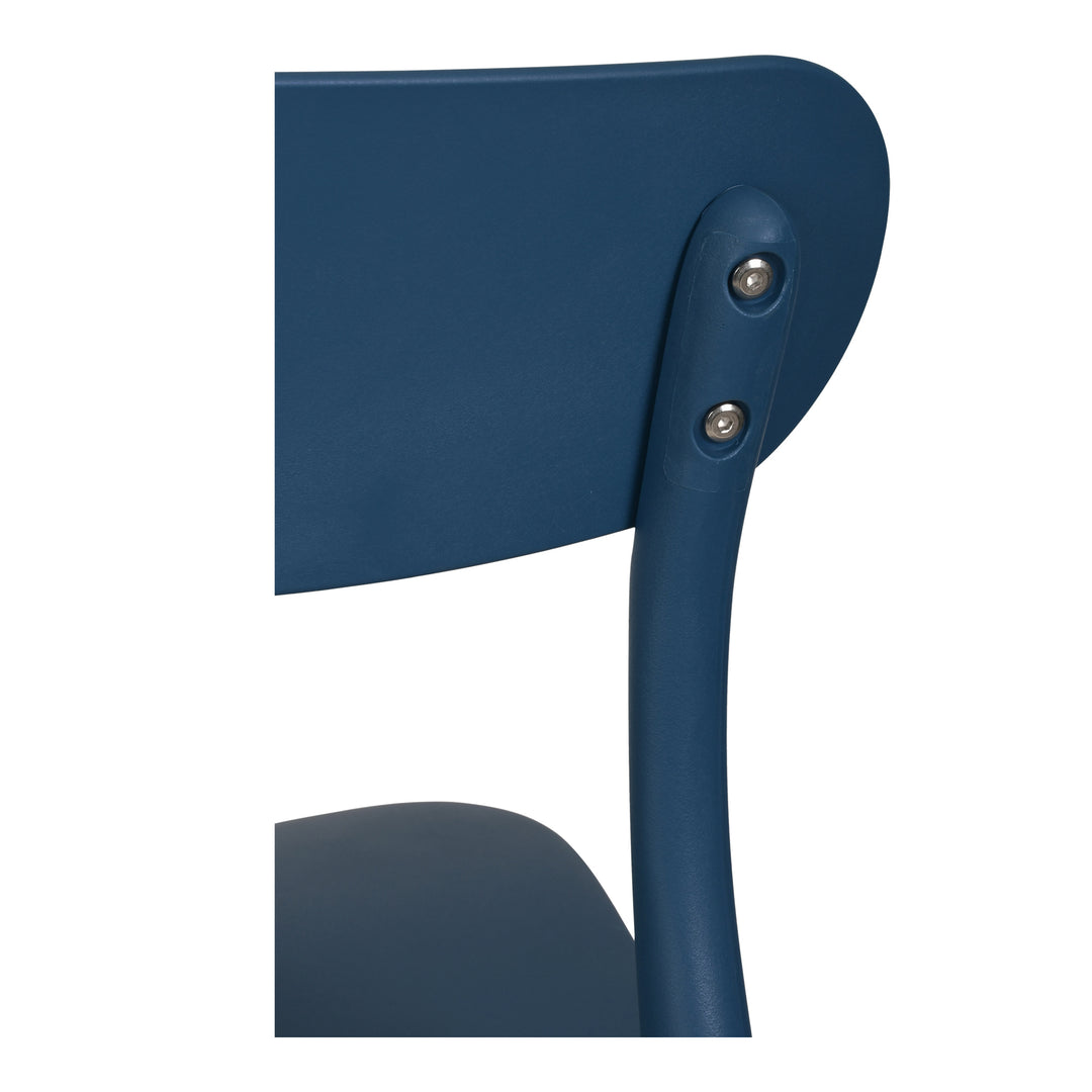 Moe's Home Collection - Kent Outdoor Dining Chair Navy - Set of 2 - QX-1017-46 | American Home Furniture