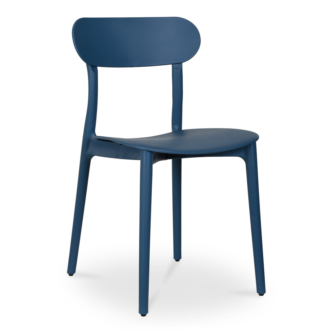 Moe's Home Collection - Kent Outdoor Dining Chair Navy - Set of 2 - QX-1017-46 | American Home Furniture