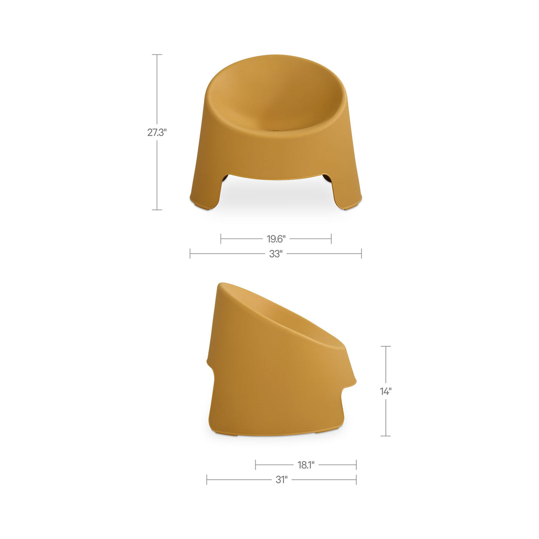 Nolla Outdoor Accent Chair Set of Two