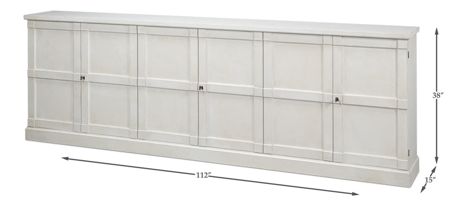 American Home Furniture | Sarreid - Luciana 6 Dr Buffet 112 St.Wh Wood Dr