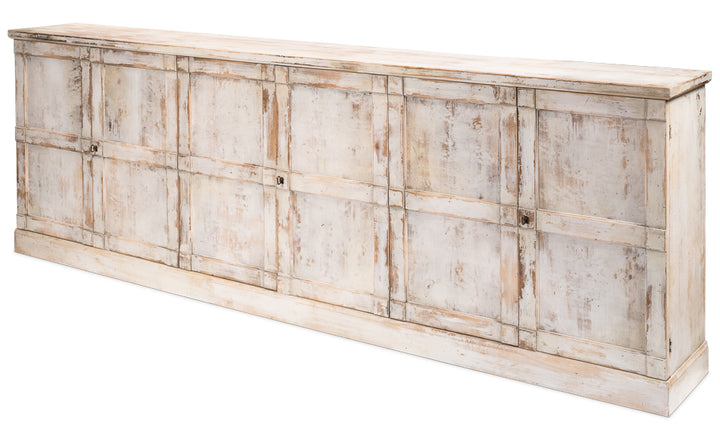 American Home Furniture | Sarreid - Luciana 6 Wood Dr Buffet 112 Disr.Wht 