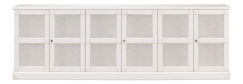 Sarreid Luciana 6 Cane Dr Buffet 112 Cortina Wh CABINETS