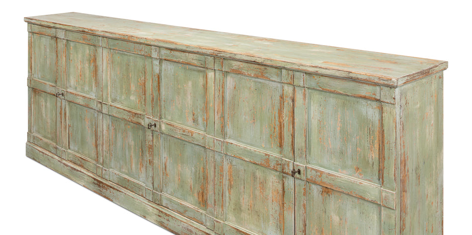 American Home Furniture | Sarreid - Luciana 6 Dr Buffet 112 Italian Sage