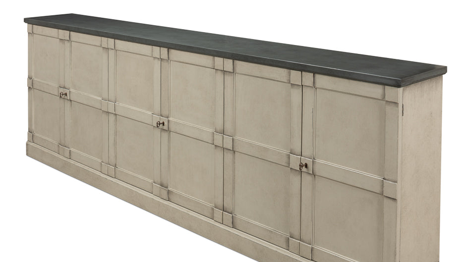 American Home Furniture | Sarreid - Luciana Wood Drs Buffet 112 W.Gry S.Gry