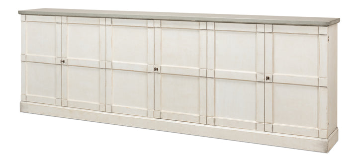 American Home Furniture | Sarreid - Luciana Wood Drs Buffet 112 St.Wht Grey