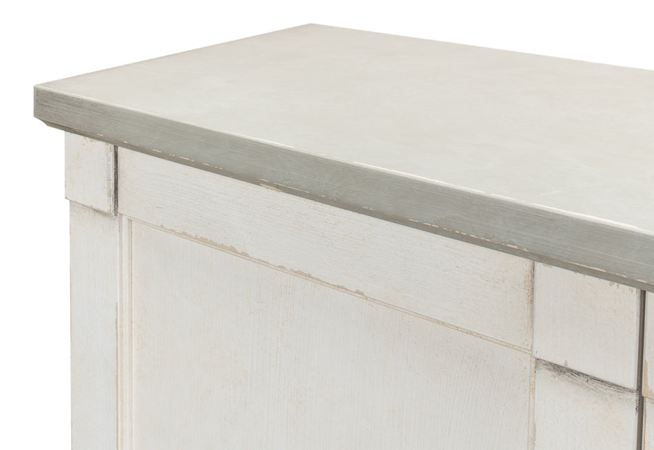 American Home Furniture | Sarreid - Luciana Wood Drs Buffet 112 St.Wht Grey