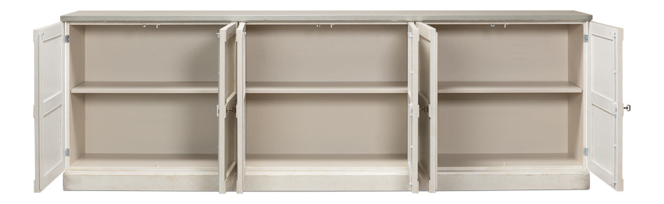 American Home Furniture | Sarreid - Luciana Wood Drs Buffet 112 St.Wht Grey