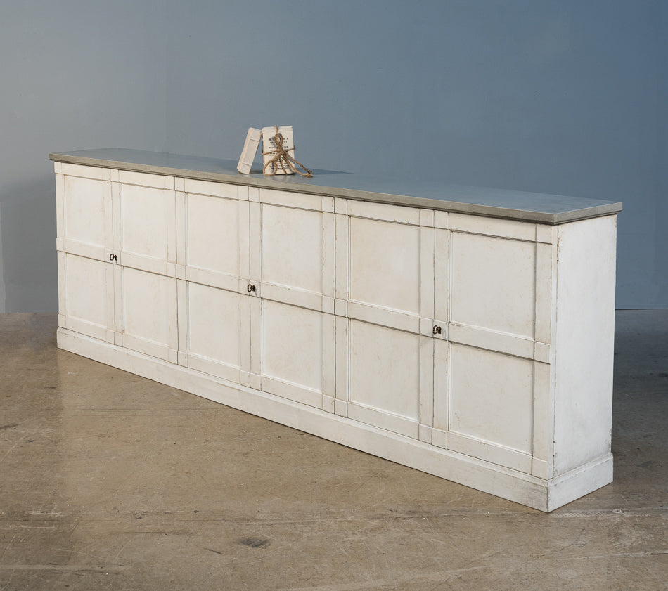 American Home Furniture | Sarreid - Luciana Wood Drs Buffet 112 St.Wht Grey