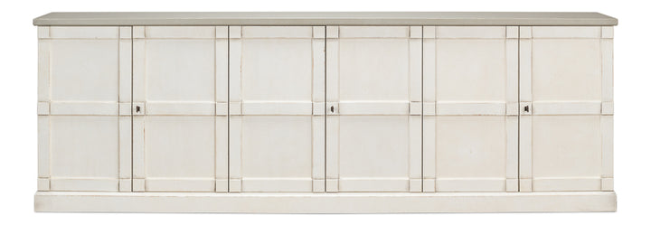 American Home Furniture | Sarreid - Luciana 6 Wood Dr Buffet 112 Wh/Wh G.Qz