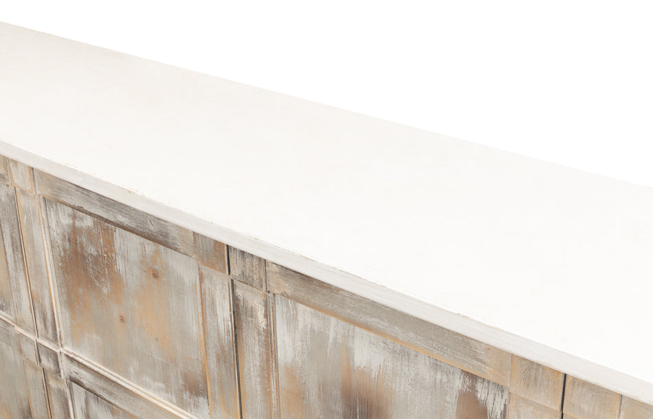 American Home Furniture | Sarreid - Luciana Wood Drs Buffet 112 Grey Stucco