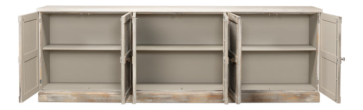 American Home Furniture | Sarreid - Luciana Wood Drs Buffet 112 Grey Stucco