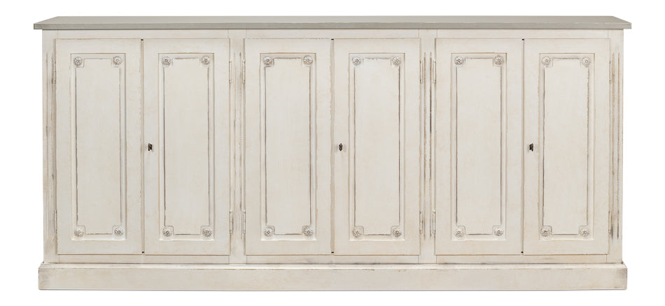 American Home Furniture | Sarreid - Bellagio Sideboard - 96 - White/Grey