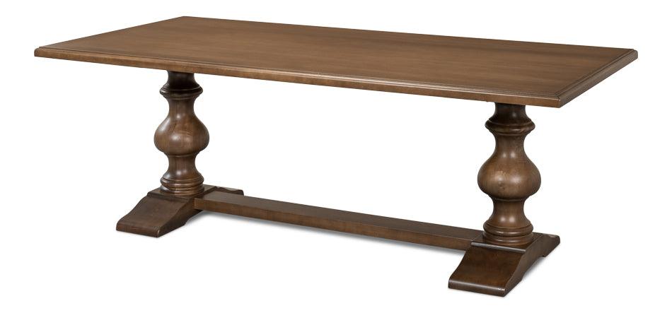 Sarreid Lionisio Trestle Table - Driftwood Finish DINING TABLES