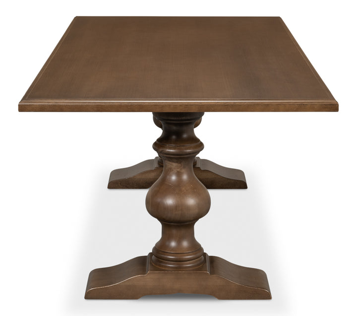 American Home Furniture | Sarreid - Lionisio Trestle Table - Driftwood Finish