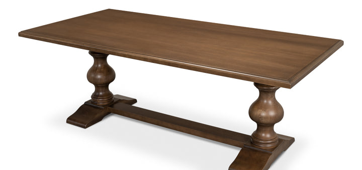 American Home Furniture | Sarreid - Lionisio Trestle Table - Driftwood Finish