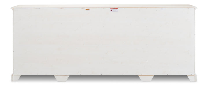 American Home Furniture | Sarreid - Crested Wall Cabinet White/White Finish