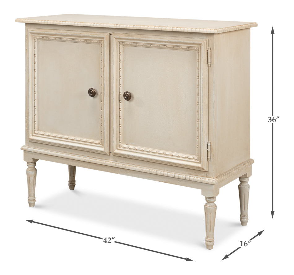 American Home Furniture | Sarreid - 2 Door Sideboard - Bright Lime White