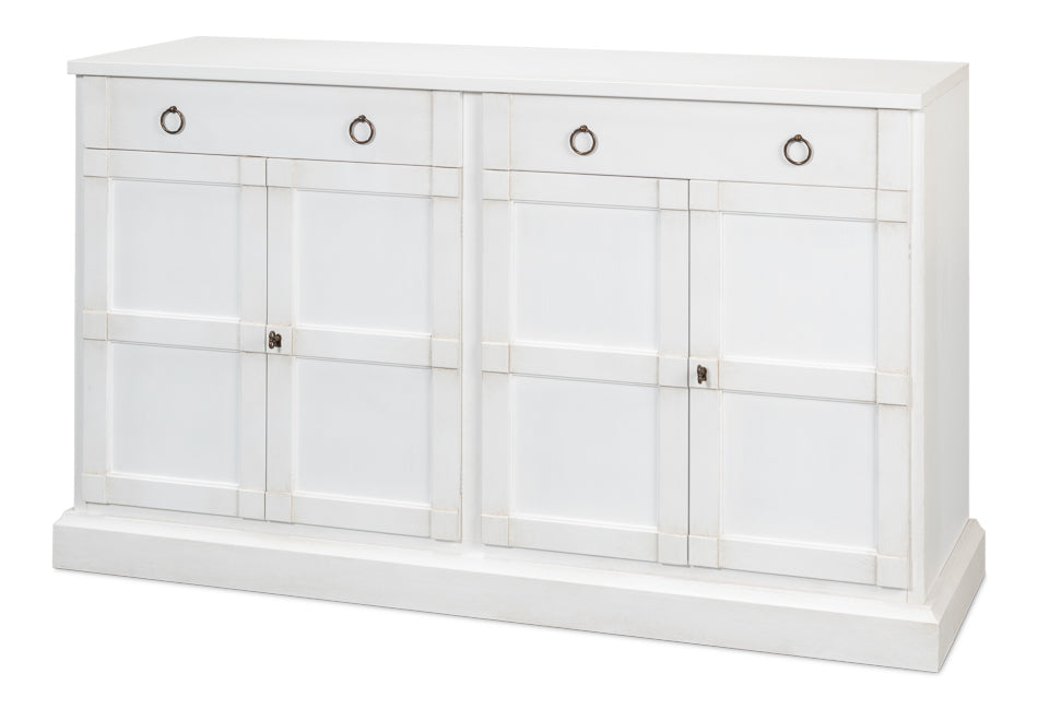 American Home Furniture | Sarreid - Media Console - Cortina White